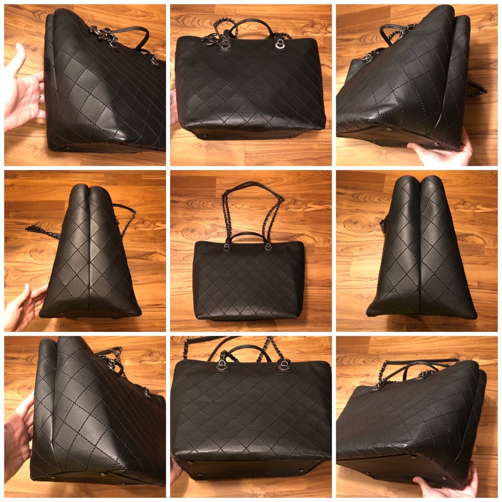 π«SOLDπ« Chanel Classic Tote Shoulder Bag Calfskin - Picture 4 of 8